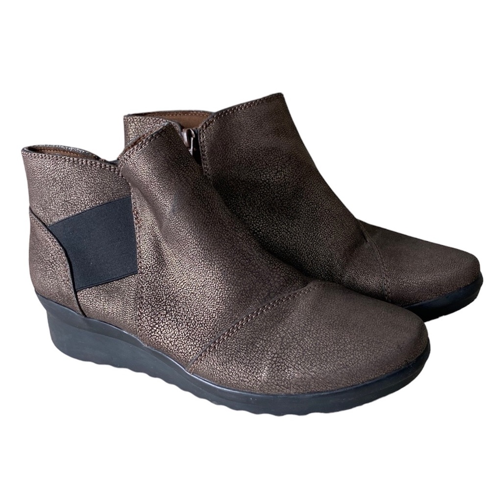 Women’s Cloudsteppers by Clarks Bronze Booties